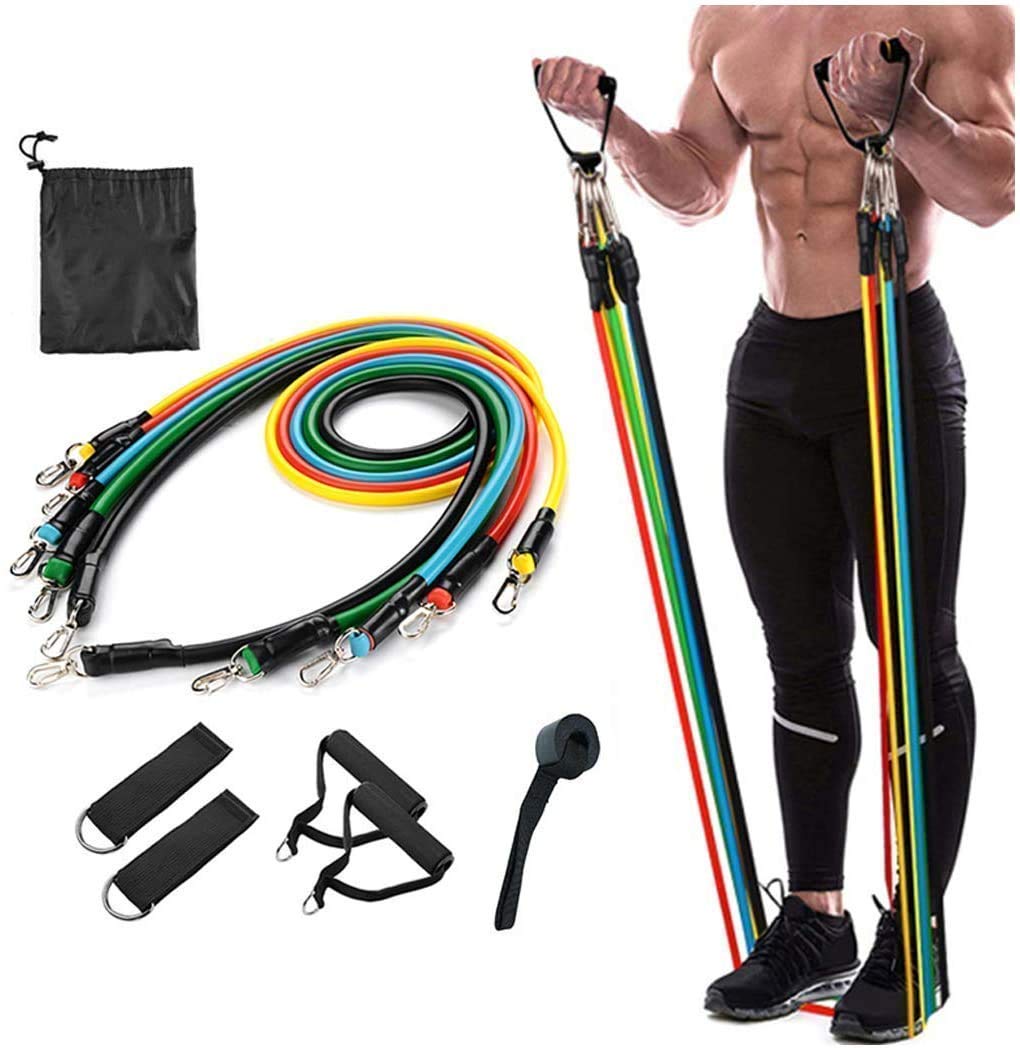 RESISTANCE TUBE SET - ( 11 PCS SET )