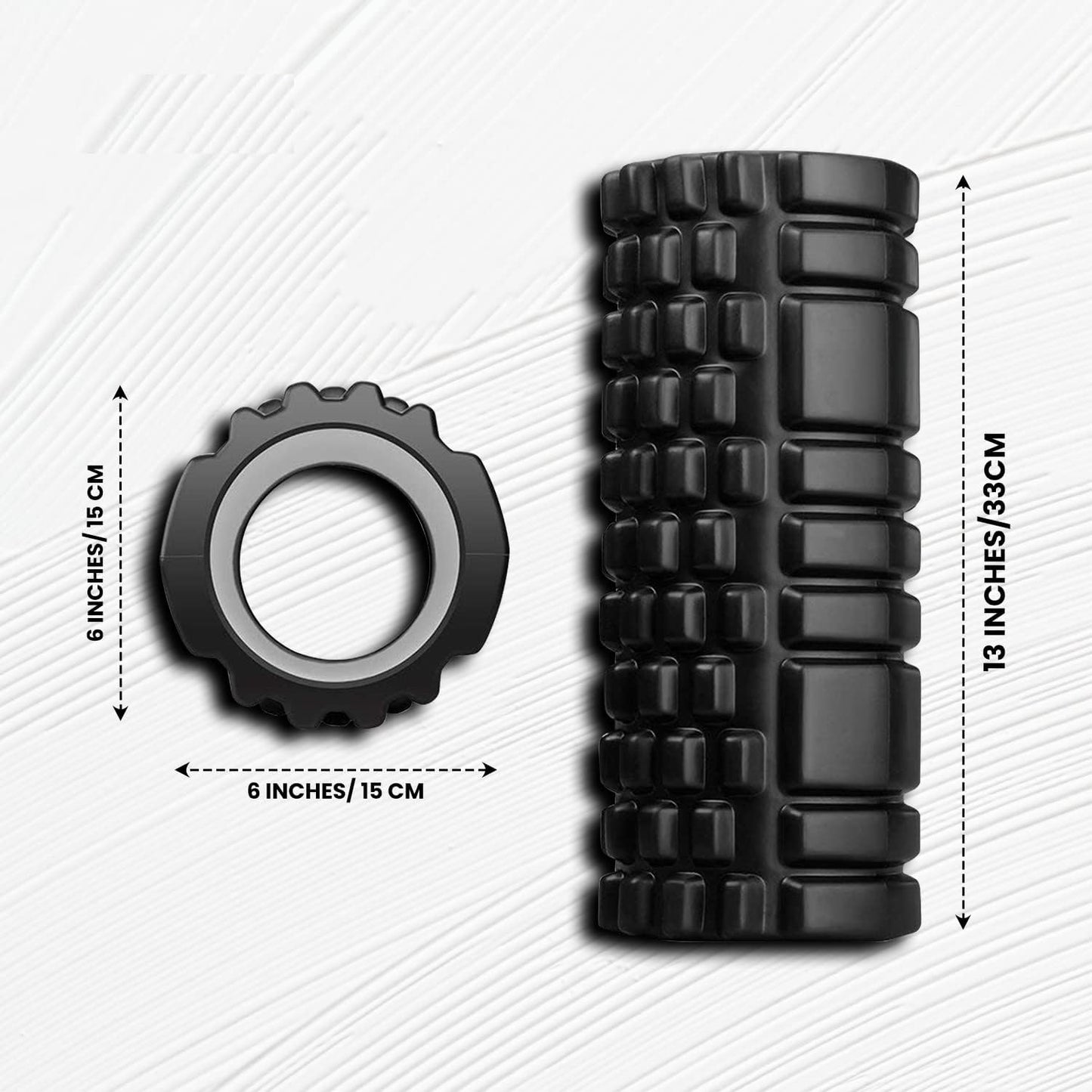 FOAM ROLLER FOR EXERCISE ( BACK / LEG / KNEE PAIN , Color May vary due to availability )