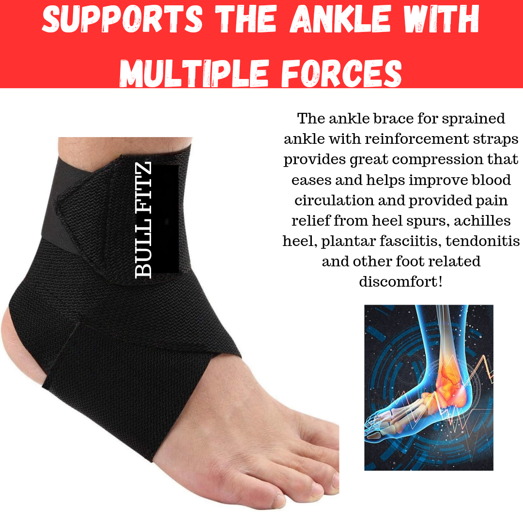 PREMIUM ANKLE SUPPORT COMPRESSION BRACE , PAIN RELIEF AND RECOVERY