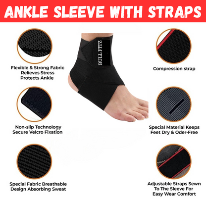 PREMIUM ANKLE SUPPORT COMPRESSION BRACE , PAIN RELIEF AND RECOVERY