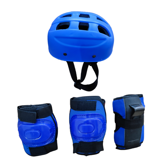 BULL FITZ Skating Protection Kit Helmet Elbow Guard Knee Guard Hand Guard || Skating Kit