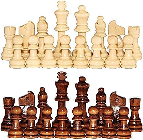 BULL FITZ 12"X 12" Wooden Folding Chess Set with 32 Wooden Pieces | Home/School/College/Tournament Chess Board- Handcrafted Wood Quality